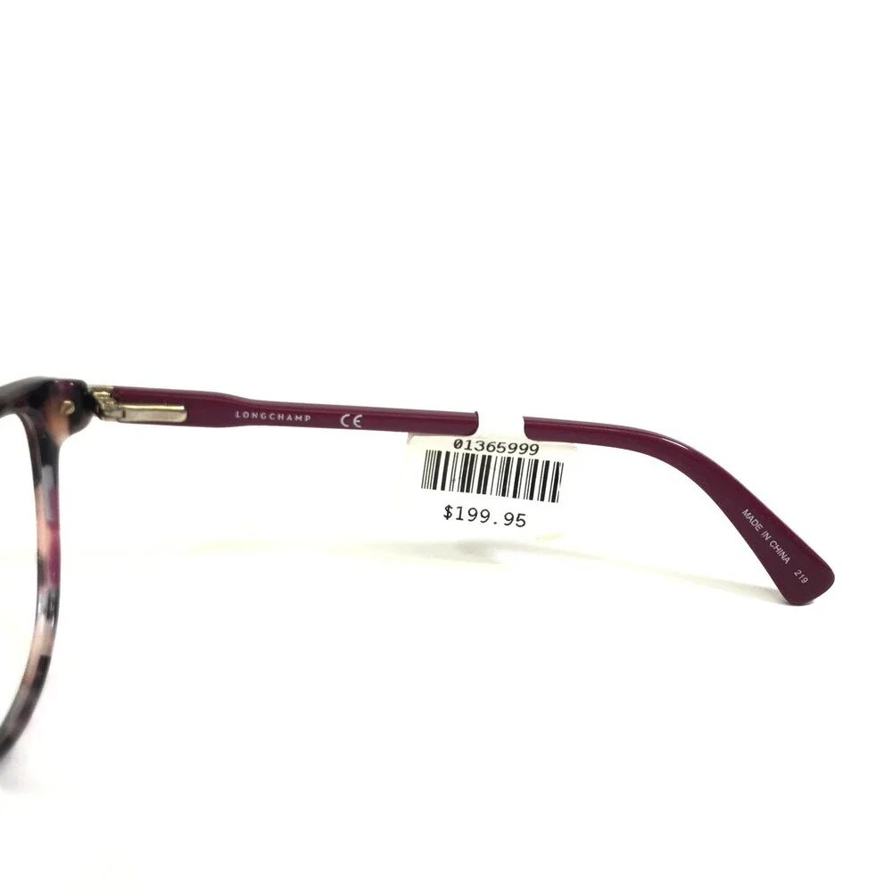 Longchamp Eyeglasses Frames LO2615 219 Purple Tortoise Cat Eye 54-16-135